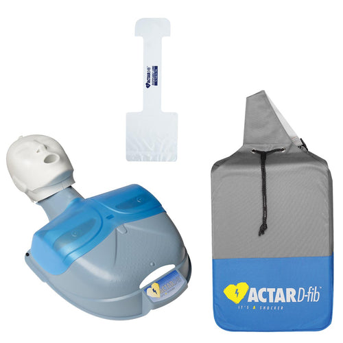 ACTAR D-fib, COMPACT 1, TRAINING MANIKIN, ADULT/CHILD, With 5 LUNG BAGS