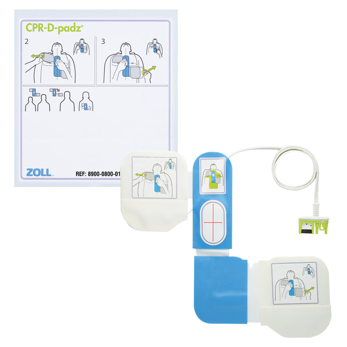 AED, ZOLL, ELECTRODES, ADULT, CPR-D-padz, with CPR FEEDBACK