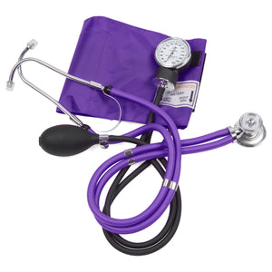 Blood Pressure Cuff with Stethoscope (Purple) - Eco Medix